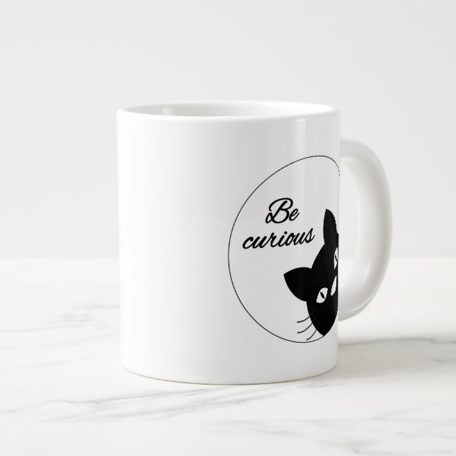 Grande Tasse Soyez curieux (Devant droit)