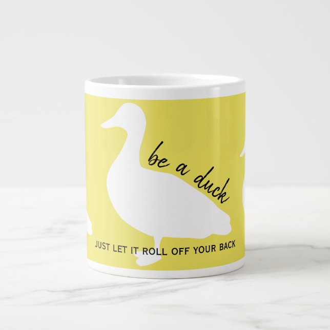 Grande Tasse Soyez un encouragement Canard (Devant)