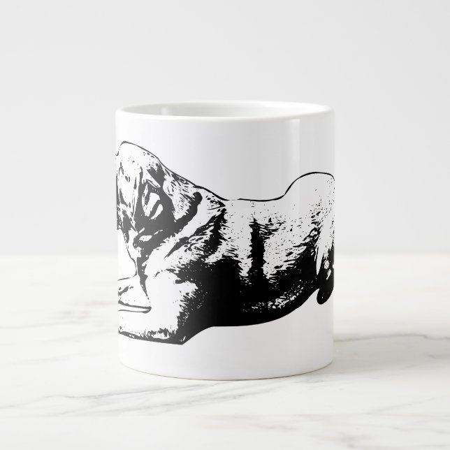 Grande Tasse Sphinx Pause - Regard d'or (Devant)
