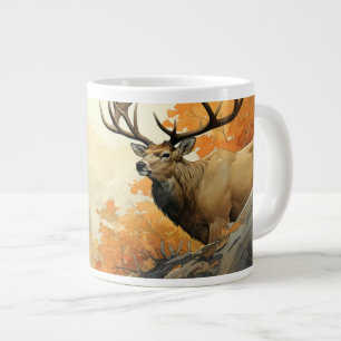 Grande Tasse Splendor indompté : Elk majestueux en automne