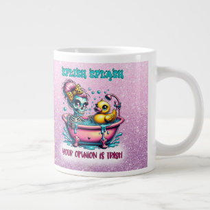 Grande Tasse Splish Splash Funny Skeleton Maman