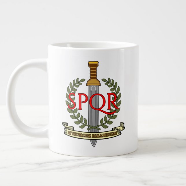 Grande Tasse SPQR Gladius - Senatus Populusque Romanus  (Gauche)