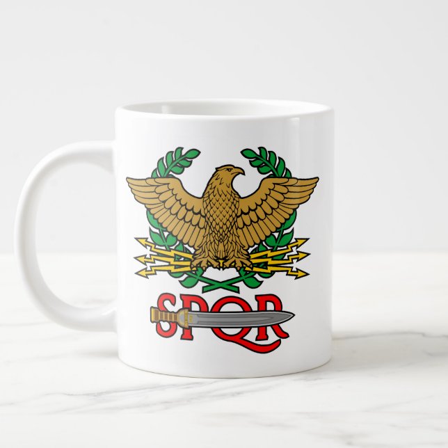 Grande Tasse SPQR Senatus Populusque Romanus  (Gauche)