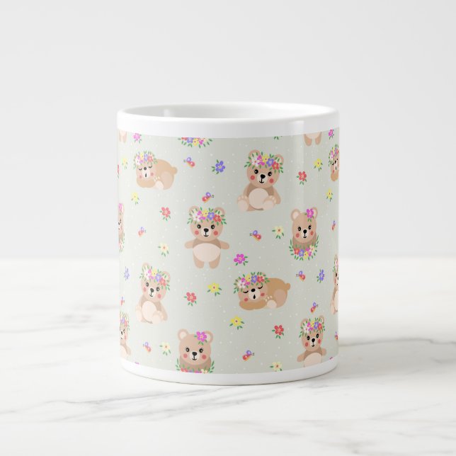 Grande Tasse Spring teddy bear (Devant)