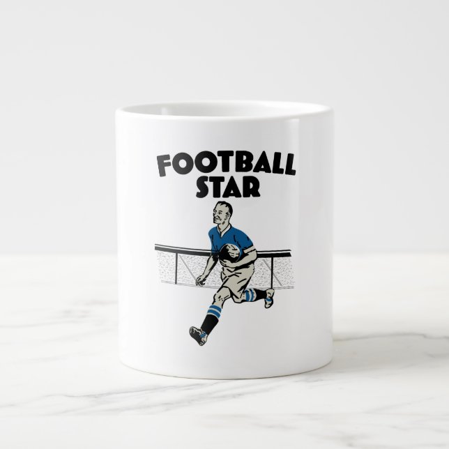 Grande Tasse Star de Football (Devant)