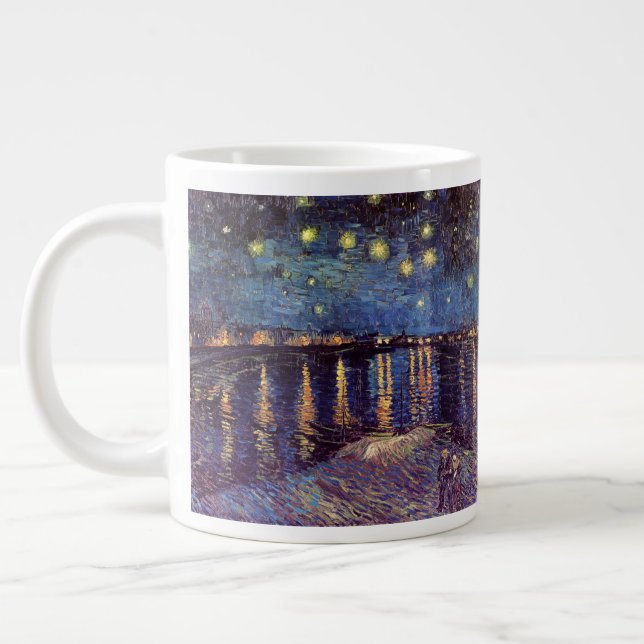 Grande Tasse Starry Night Over the Rhone par Vincent van Gogh (Gauche)