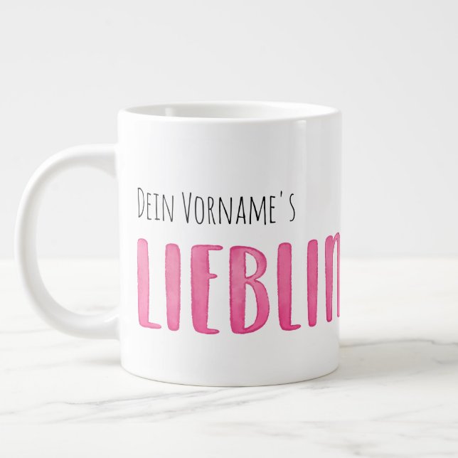 Grande Tasse Stase préférée XXL, Lettering dans l'eau (Gauche)