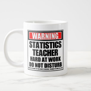 Grande Tasse Statistiques d'avertissement Enseignant dur au tra