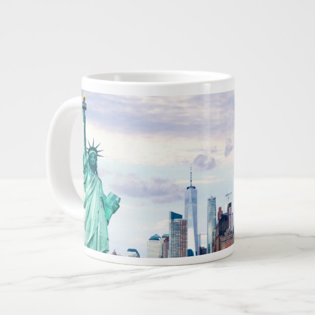 Grande Tasse Statue de la Liberté avec le World Trade Center (Devant gauche)
