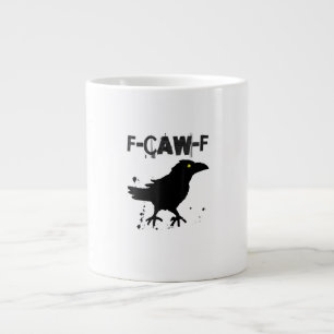 Grande Tasse Style Créatif Humour Corbeau Café Grunge
