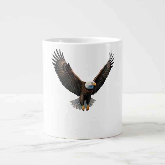Grande Tasse Style de T-shirt majestueux Eagle Soar (Devant)