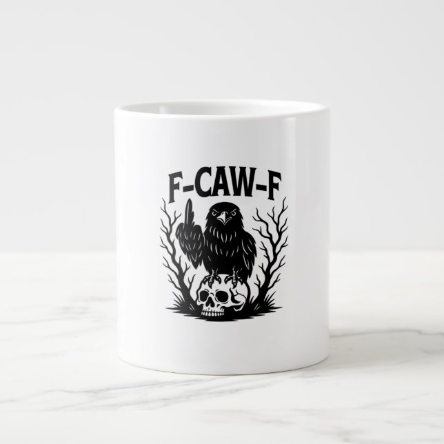 Grande Tasse Style essentiel cool unique F Caw F (Devant)
