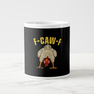 Grande Tasse Style humoristique gothique corbeau F-Caw-F drôle