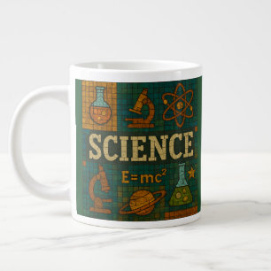 Grande Tasse style mosaïque science, idéal pour un cadeau ensei