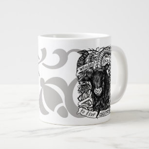 Grande Tasse Stylo et encre Black Phillip "Live Delicip"