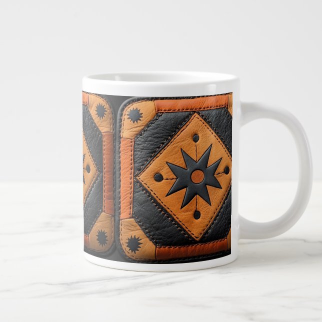 Grande Tasse Sud-Ouest Beau Cuir de style champêtre (Droite)