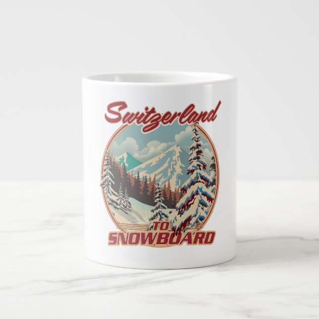 Grande Tasse Suisse à Snowboard (Devant)
