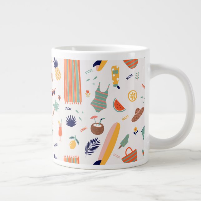 Grande Tasse Sunny Beach Fun Motif (Droite)