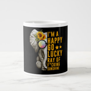 Grande Tasse Sunshine Sunflower Positive Quote Elephant
