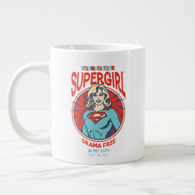 Grande Tasse Supergirl Drame Gratuit Dans Ma Ville (Gauche)