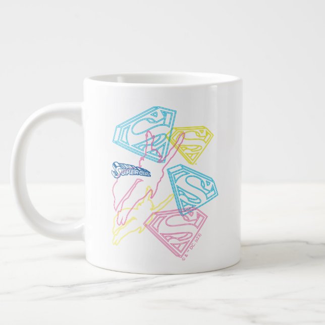 Grande Tasse Supergirl et logo en couleurs (Gauche)