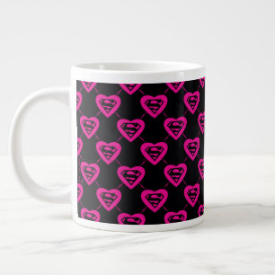 Grande Tasse Supergirl Hearts Motif diagonal