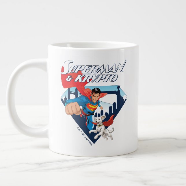 Grande Tasse Superman & Krypto Soar (Gauche)