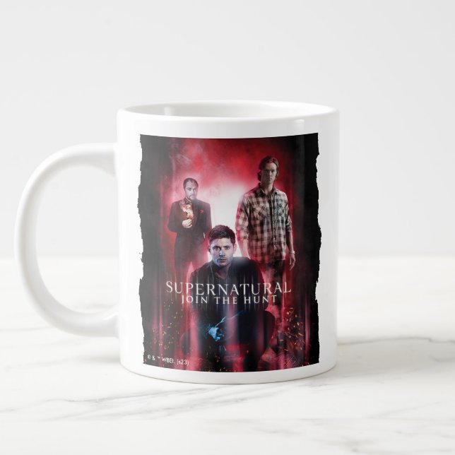 Grande Tasse Supernatural Crowley, Dean et Sam (Gauche)