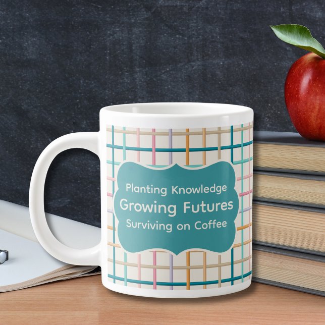 Grande Tasse Survie du café pour les enseignants (Créateur téléchargé)