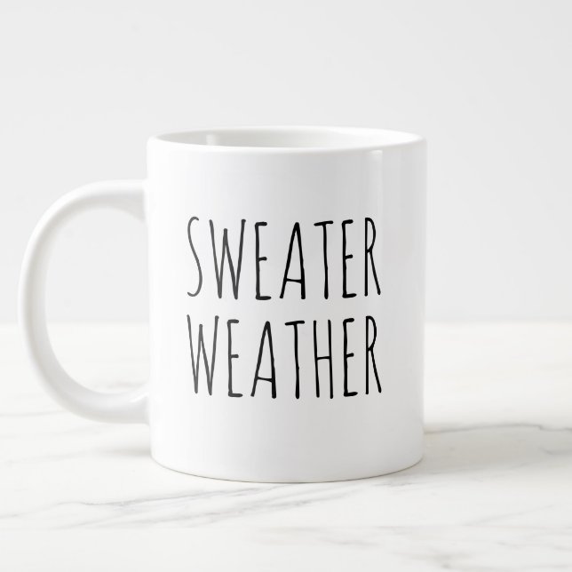 Grande Tasse "Sweather" Simple Farmhouse moderne (Gauche)