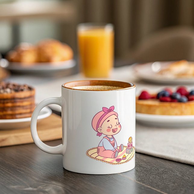 Grande Tasse Sweet petite fille Joyeux anniversaire (Créateur téléchargé)