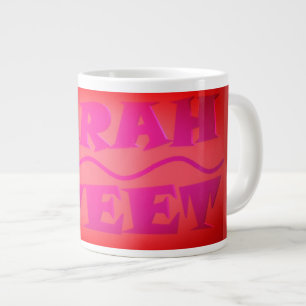 Grande Tasse Sweet Sarah couleurs chaud rose et orange brûlé