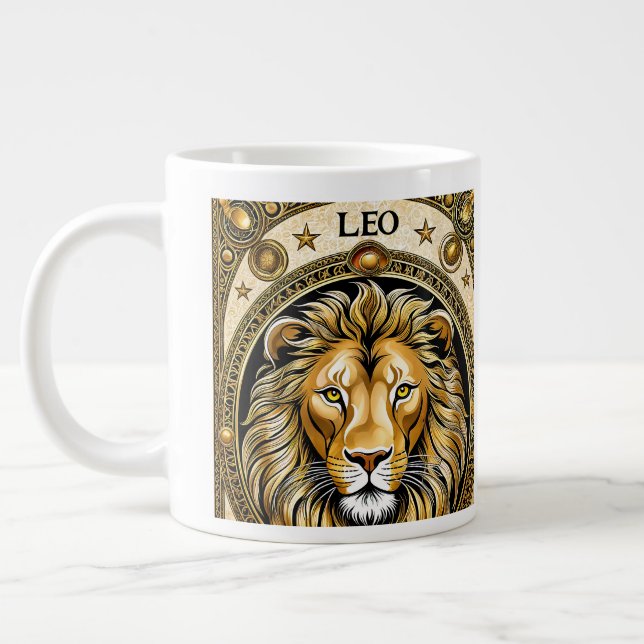 Grande Tasse Symbole astrologique Leo (Gauche)