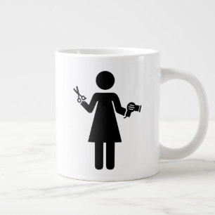 Grande Tasse Symbole coiffeur