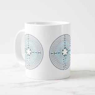 Grande Tasse Symbole de géométrie sacrée - Labyrinthe de Chartr