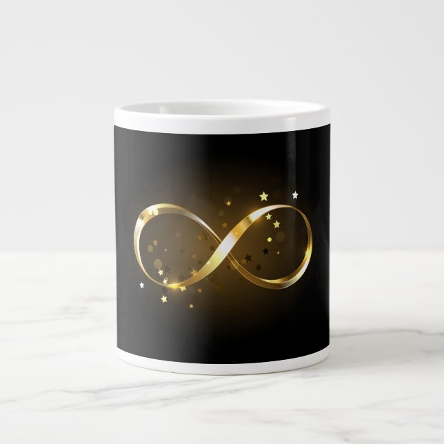 Grande Tasse Symbole d'infini doré (Devant)
