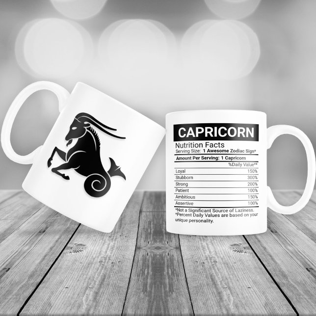Grande Tasse Symbole zodiaque de Capricorne avec la valeur nutr (Créateur téléchargé)