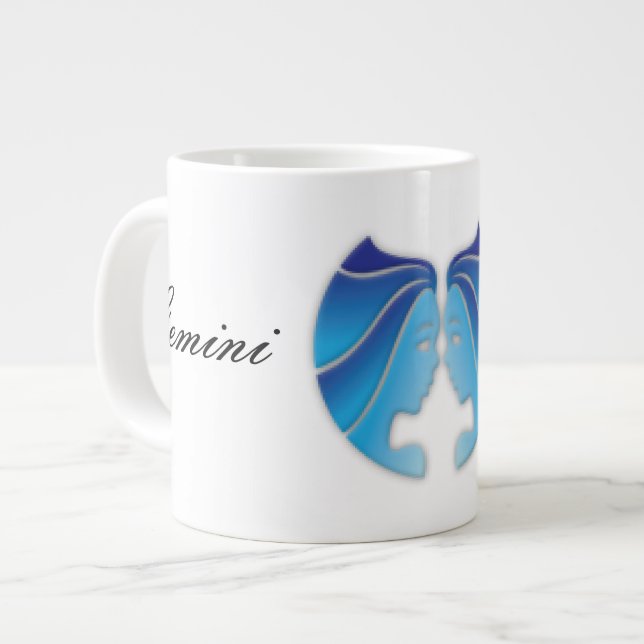Grande Tasse SYMBOLE Zodiaque Gemini (Devant gauche)