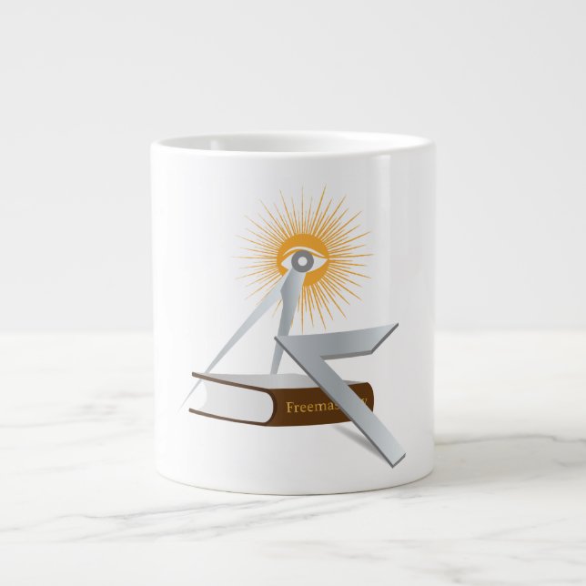 Grande Tasse Symboles de franc-maçonnerie (Devant)