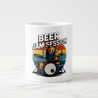 Grande Tasse T-shirt de séance de confiture de bière - Fun Bièr