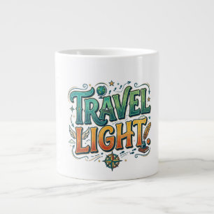 Grande Tasse T-Shirt Graphique d'Aventure Minimaliste – Voyager