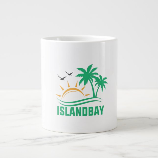 Grande Tasse T-shirt Islandbay - Portez la brise tropicale (Devant)