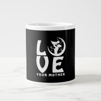 Grande Tasse T-shirt pour la fête des mères Silhouette de mère 