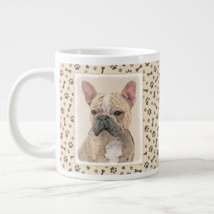 Grande Tasse Tableau Français Bulldog (Sable) - Joli Original D