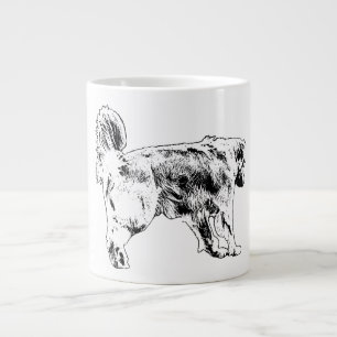 Grande Tasse "tablier de cuisine de noël" "golden retriever kit