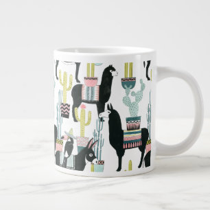 Grande Tasse Taco à propos d'amour   Motif Llama & Donkey