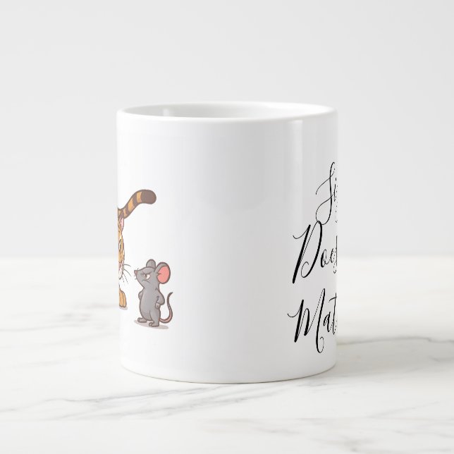 Grande Tasse Taille n'a pas d'importance - Drôle Tigre et conce (Devant)