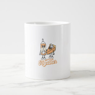 Grande Tasse Tarte à la citrouille rétro mieux ensemble style v