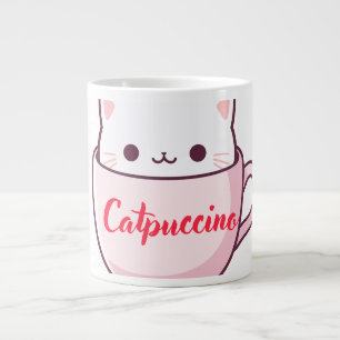 Grande Tasse "Tasse à café en forme de chat mignonne Catpuccino