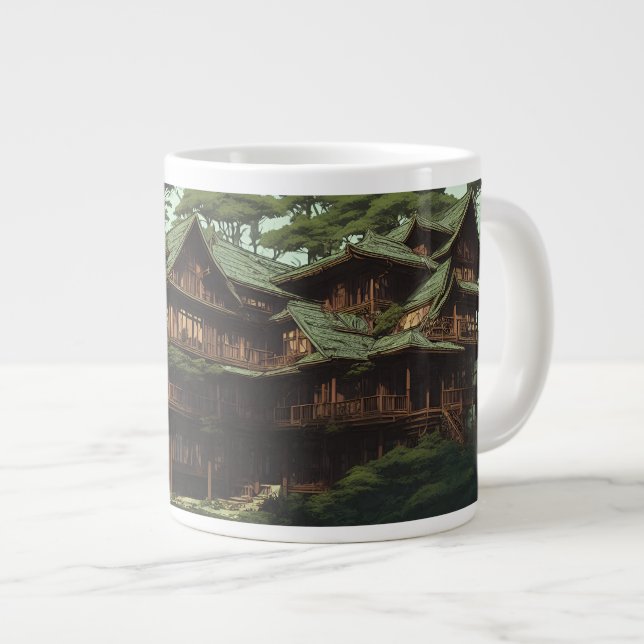 Grande Tasse Taza Jumbo fantasy house forest (Devant droit)